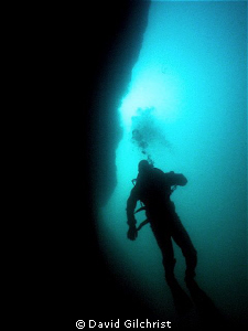 Wall Descent, North Wall, Fathom Five National Marine Par... by David Gilchrist 